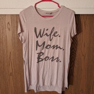 Wife, Mom, Boss t-shirt